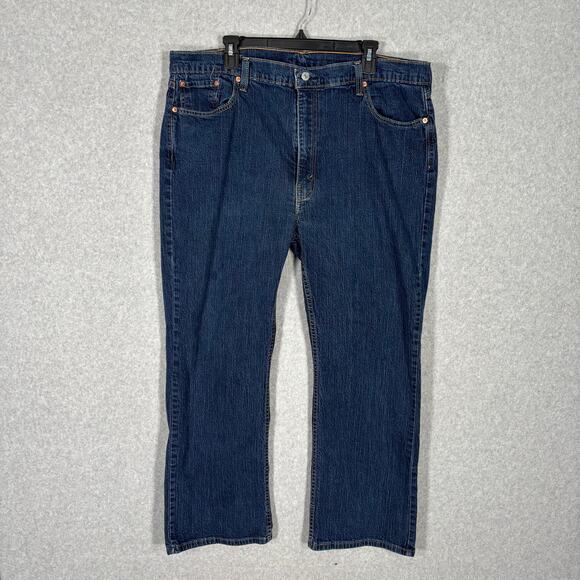 Levis‎ 527 Jeans Mens 44x30 Straight Classic Dark Wash 100% Cotton READ - Picture 1 of 12